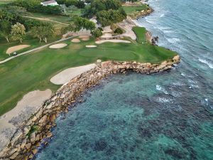 Casa De Campo (Teeth Of The Dog) Aerial 15th Green Ocean